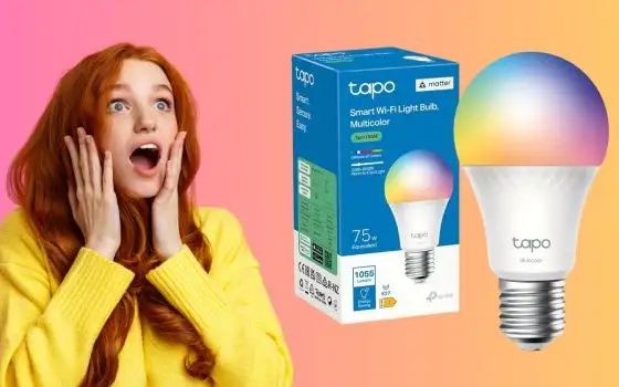 Domotica a meno di 10€ con la lampadina smart colorata by Tapo