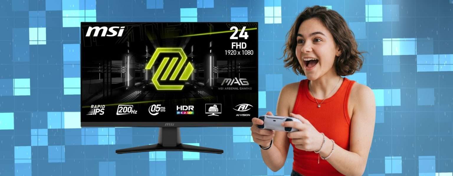 Anteprima: Esperienza di gioco straordinaria con il monitor da gaming MSI da 24″ a 89€