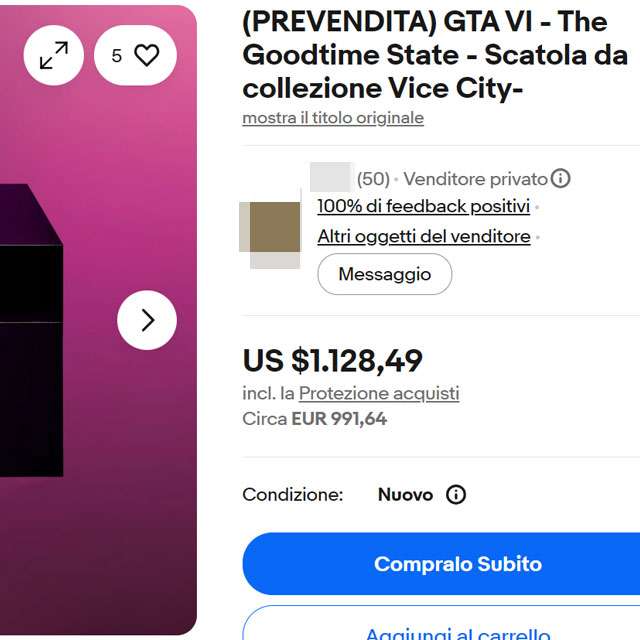 Inevitabilmente, la Collector's Box di GTA 6 è già finita su eBay a prezzi folli