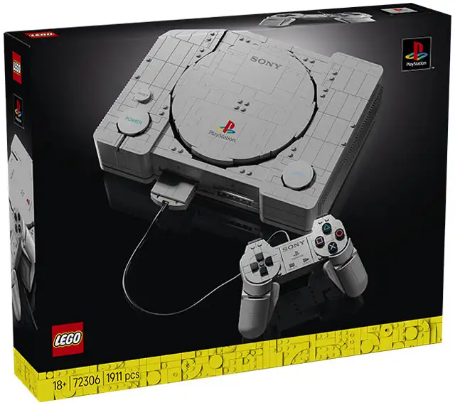 La confezione del set LEGO dedicato alla prima PlayStation
