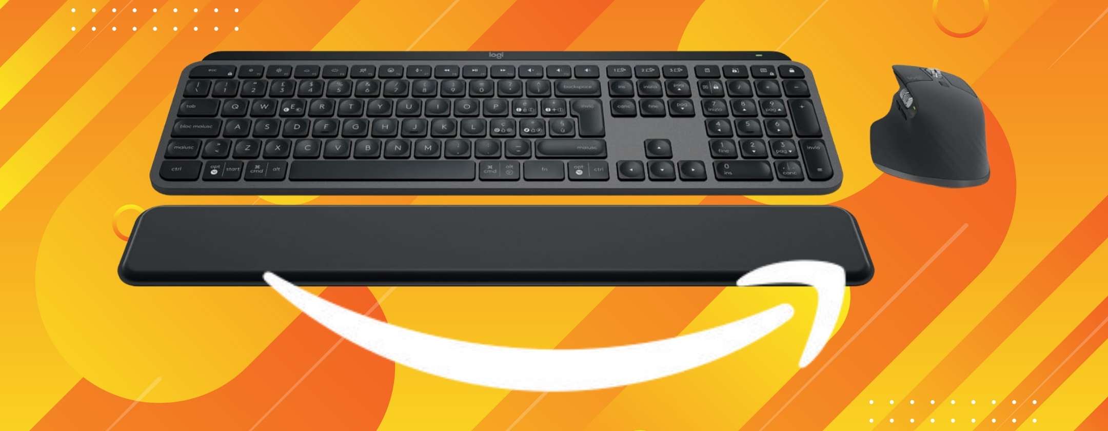 Logitech MX Keys S Combo: tastiera e mouse wireless premium a prezzo wow