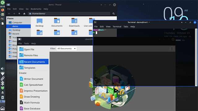 L'interfaccia di MX Linux