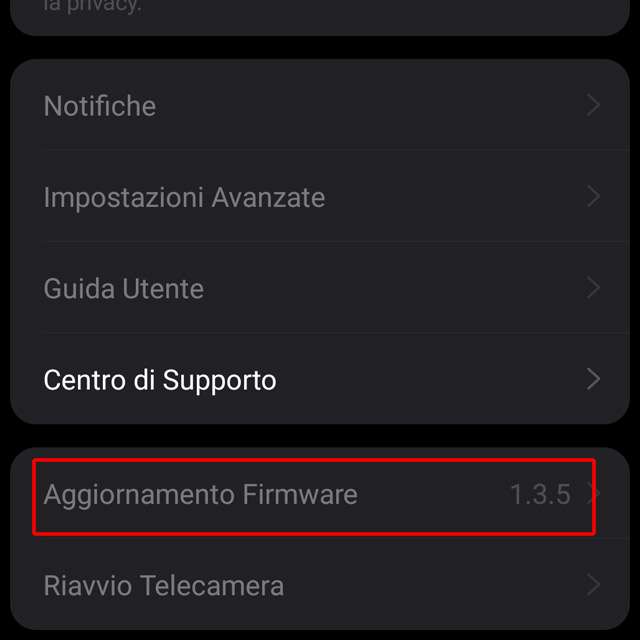 Come aggiornare il firmware di una videocamera Tapo