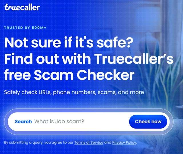 Come funziona il servizio Truecaller Scam Checker