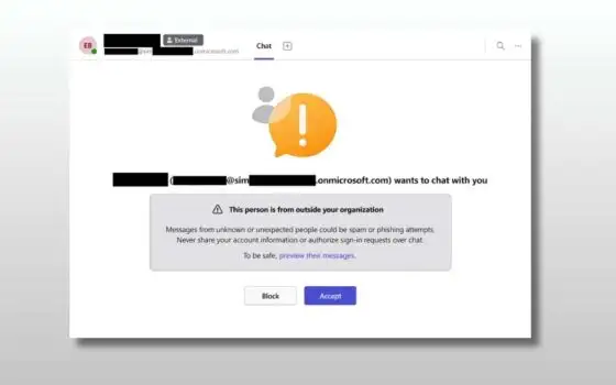 Truffa del falso supporto tecnico su Teams: l'allarme di Microsoft