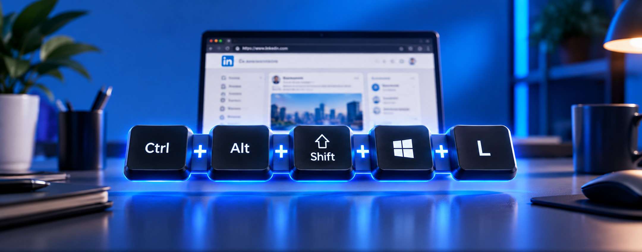 Windows 11, scorciatoia da tastiera per LinkedIn