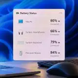 Windows 11, il widget che mostra la batteria di tutti i dispositivi