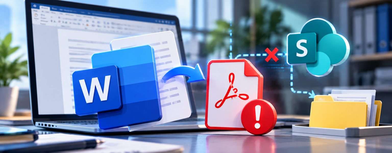 Anteprima: Word non salva correttamente i PDF: Microsoft conferma il bug