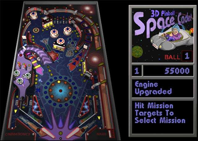 3D Pinball: Space Cadet, il flipper di Windows XP
