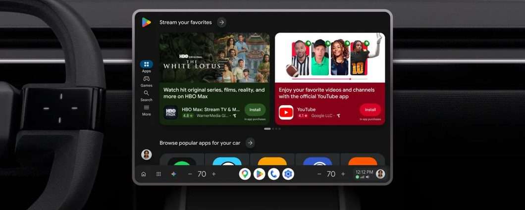 Google Play: novità per ricerca e download delle app in auto