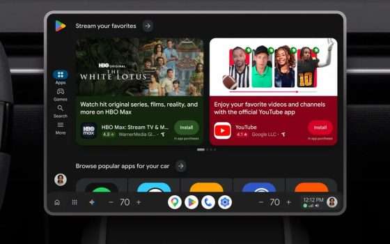 Google Play: novità per ricerca e download delle app in auto