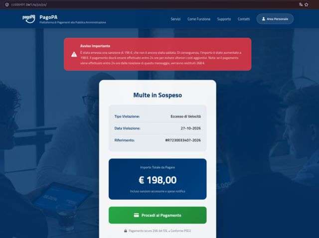 Phishing pagoPA