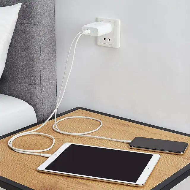 Il caricabatterie da 68 W di Amazon Basics con due porte USB-C