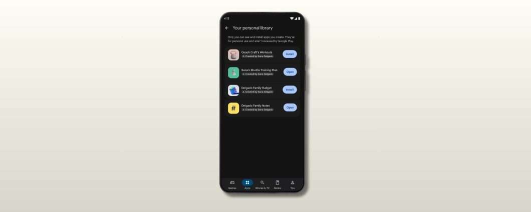 Google permette di installare le app create con l'AI dal Play Store
