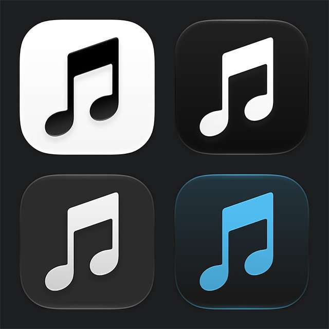 Il nuovo logo di Apple Music in quattro versioni diverse