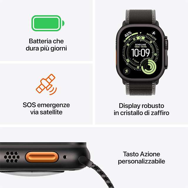Le caratteristiche di Apple Watch Ultra 3