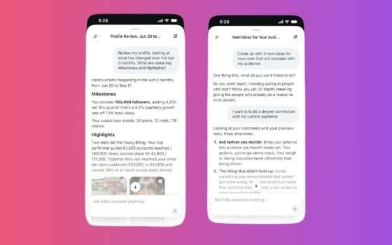 Instagram lancia assistente AI per Edits che dà consigli ai creator