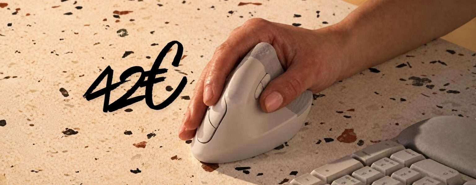 Anteprima: Azzera la fatica con il mouse wireless verticale ergonomico Logitech Lift