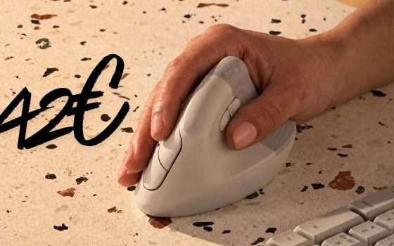 Azzera la fatica con il mouse wireless verticale ergonomico Logitech Lift