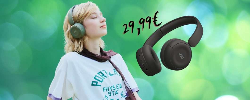 Batteria da 50 ore, connessione multipoint e design pieghevole: cuffie wireless JVC
