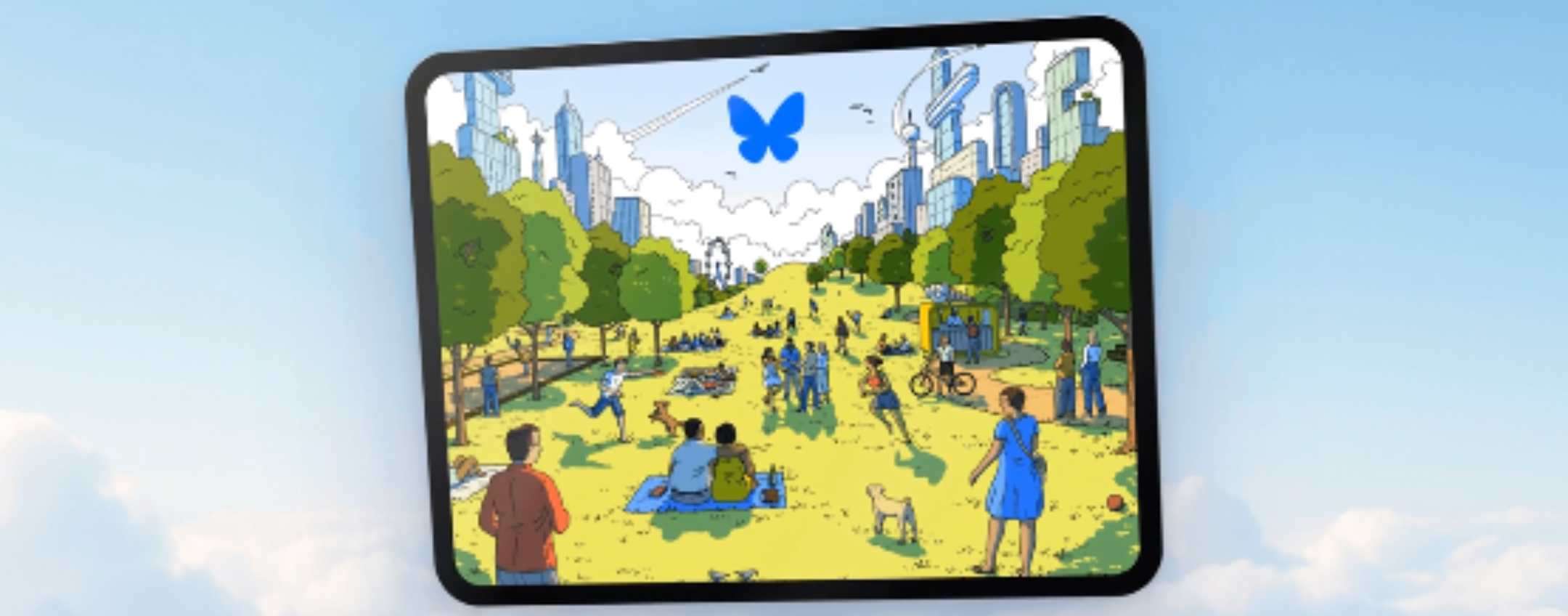 Bluesky supporta iPad e permette le condivisione dei link nel profilo