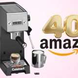 Caffè e cappuccino da barista con la macchina da caffè Slim CUISINART (-40%)