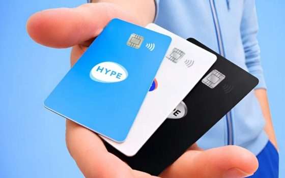 Con il conto online HYPE si ottengono fino a 25€ di bonus d'ingresso