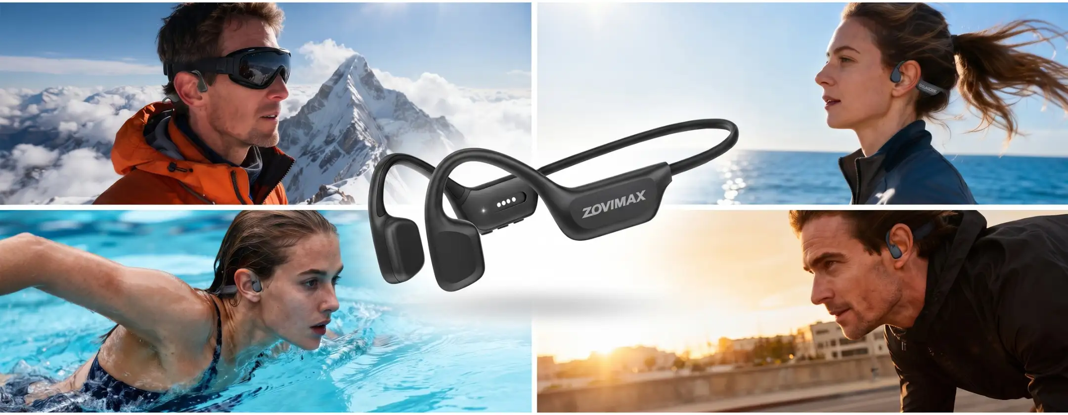 Cuffie a conduzione ossea per corsa, bici, nuoto e tanto altro (42€)