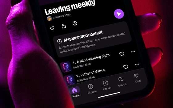 Deezer avrà un filtro per escludere la musica creata con l'AI