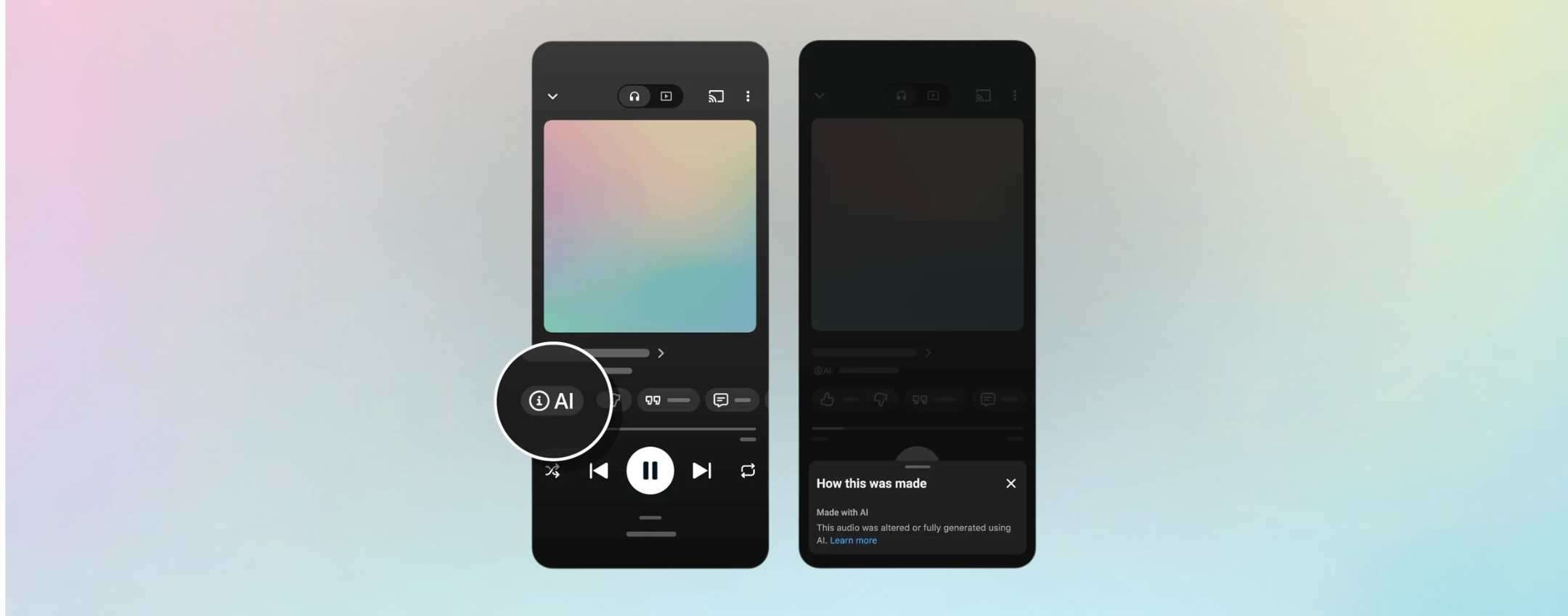 Su YouTube Music arrivano le etichette AI