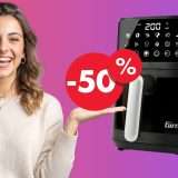Friggitrice ad aria Girmi FG78 a metà prezzo su Amazon: meno tempo, più gusto