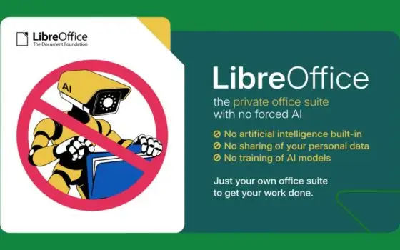 LibreOffice dice no all'AI e la trasforma in una funzione
