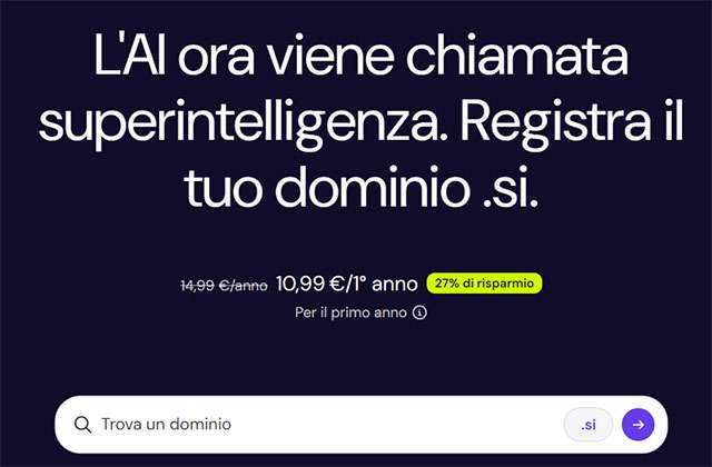 Hostinger promuove i domini .si per l'intelligenza artificiale