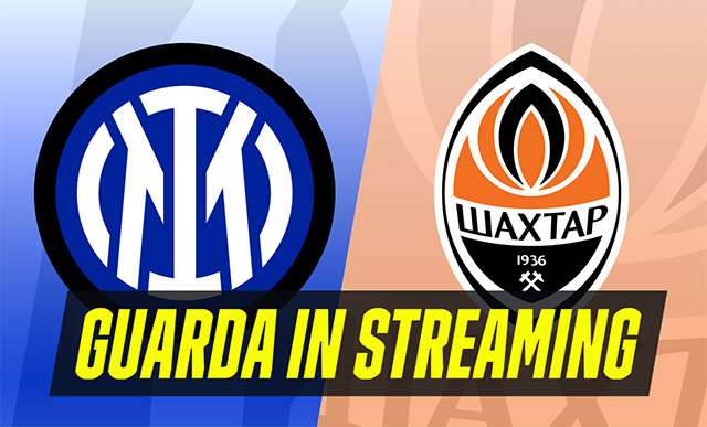 Champions League: guarda in streaming Inter-Shakhtar Donetsk
