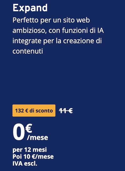 ionos offerta piano expand