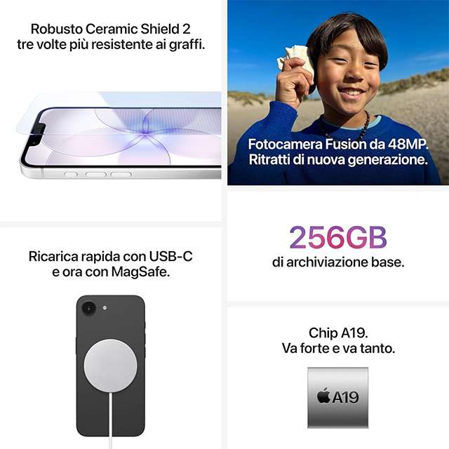 Le caratteristiche di iPhone 17e
