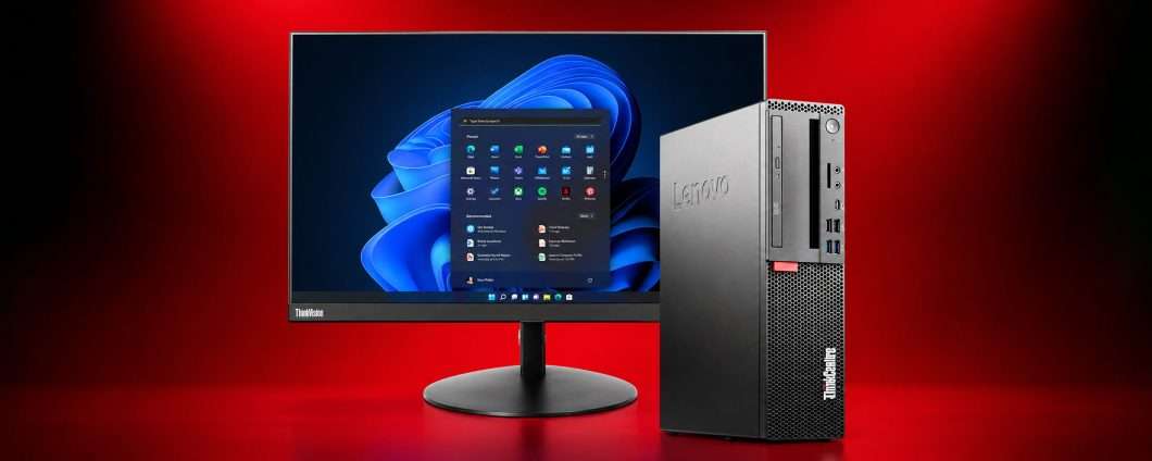 PC desktop Lenovo, monitor e software: lo sconto dell'evento Prime