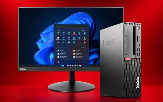 PC desktop Lenovo, monitor e software: lo sconto dell'evento Prime