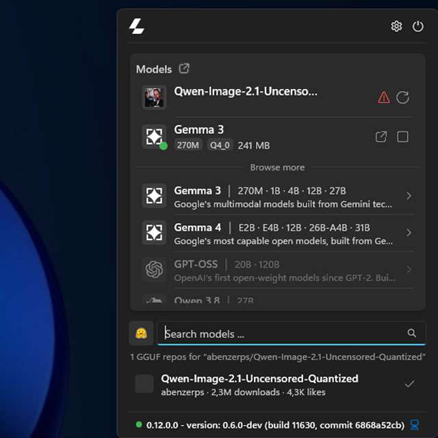 Il download dei modelli AI con Llama Windows