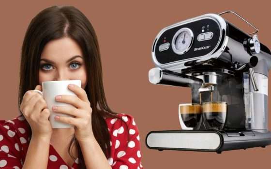 Macchina del caffè espresso Silvercrest ricondizionata eccellente (58€)