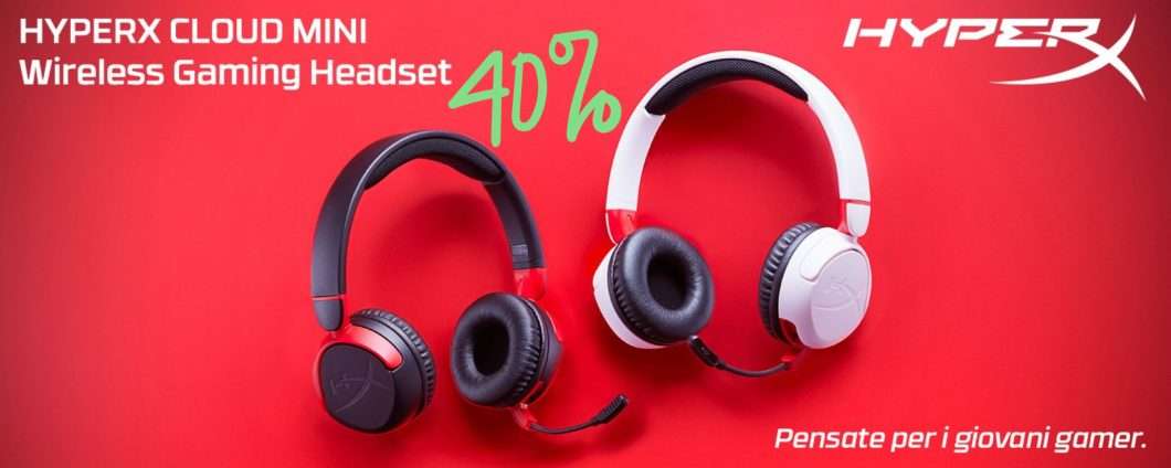 Il miglior regalo per un piccolo gamer: le cuffie wireless HyperX Cloud Mini