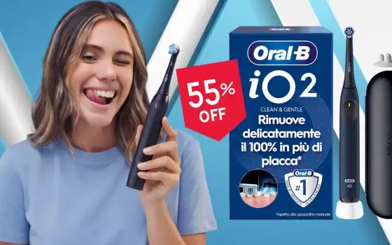 Oral-B iO 2: timer, sensore della pressione, 3 livelli di pulizia e autonomia di 28gg