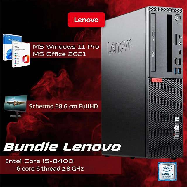 Le caratteristiche del PC desktop di Lenovo completo di tutto, monitor incluso