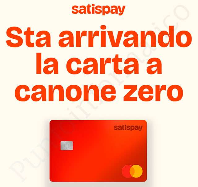 È in arrivo la carta a canone zero di Satispay