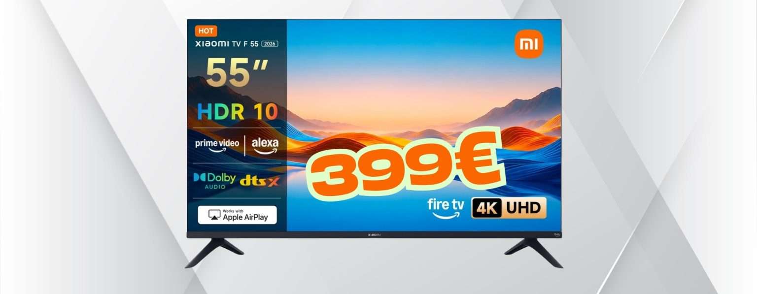 Copertina: Schermo da 55″ per un’esperienza da cinema: XIAOMI TV 4K UHD