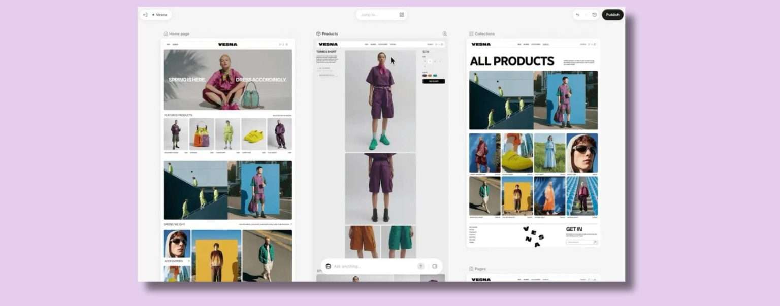 Anteprima: Shopify Canvas: come creare un negozio online parlando con l’AI