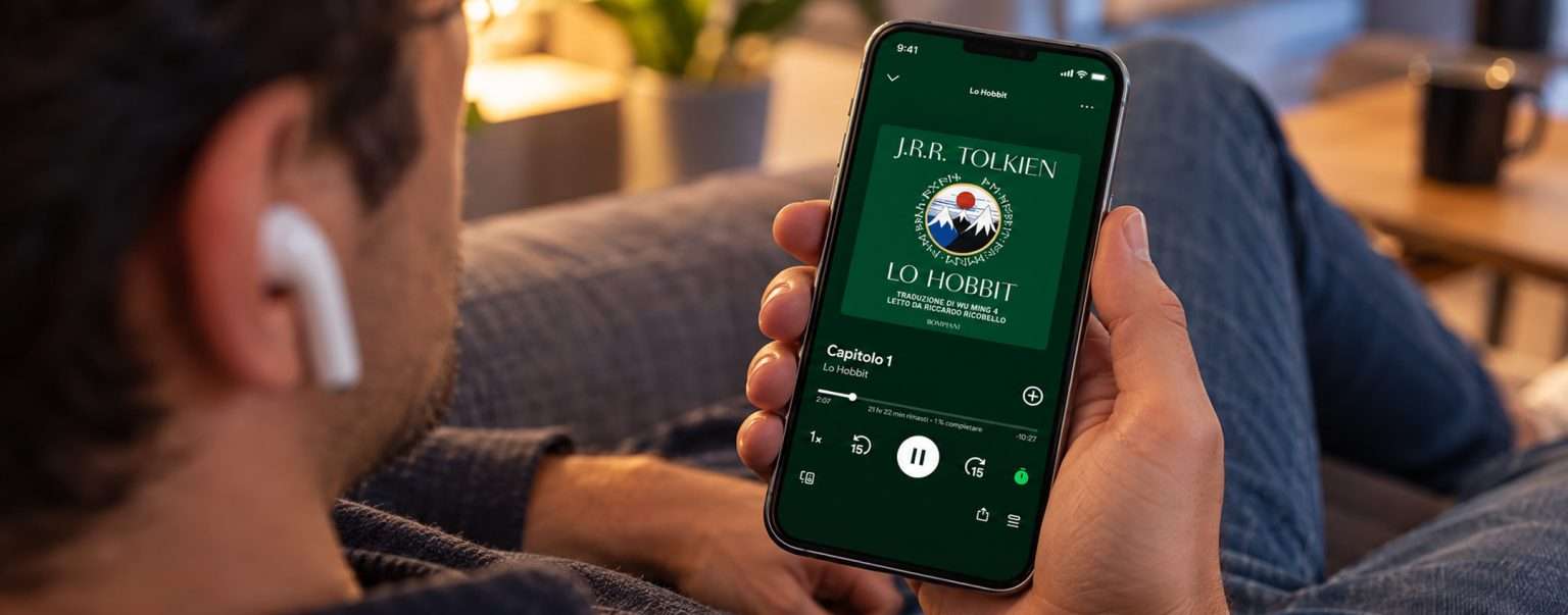 Anteprima: Spotify porta gli audiolibri in Italia: 12 ore al mese con Premium