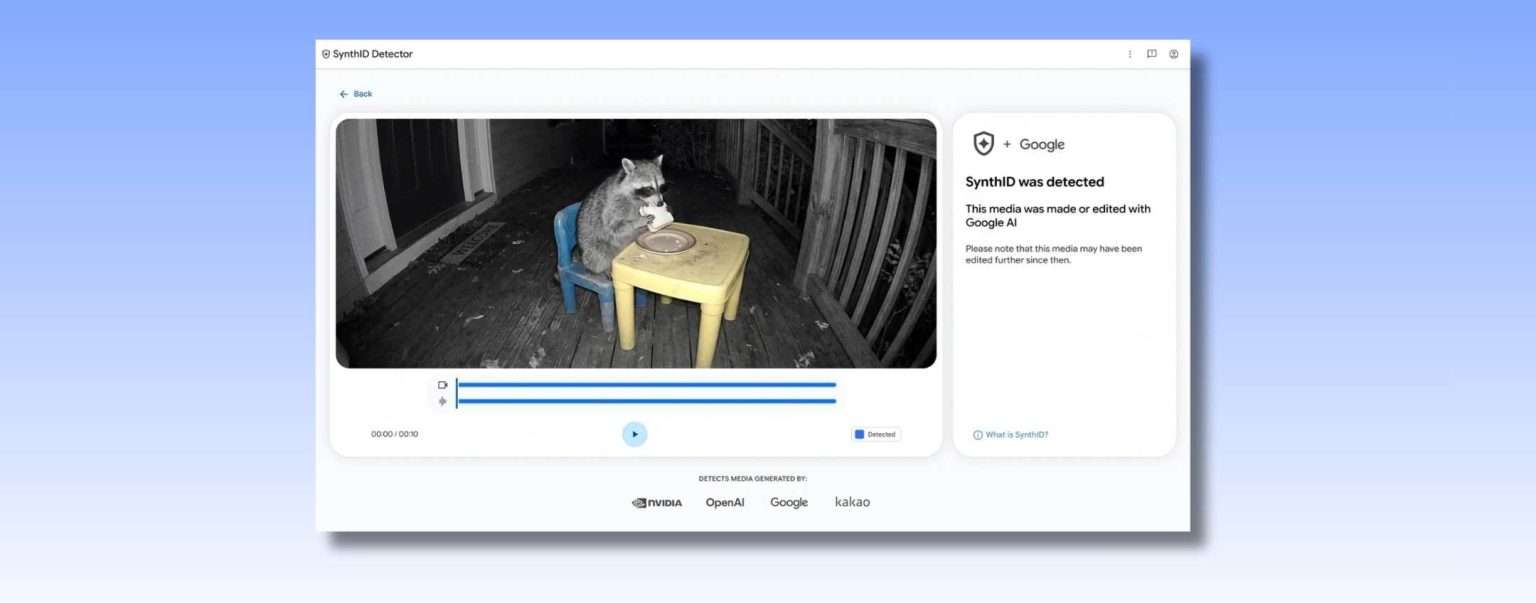 Anteprima: SynthID, il sito di Google che smaschera foto, video e audio AI