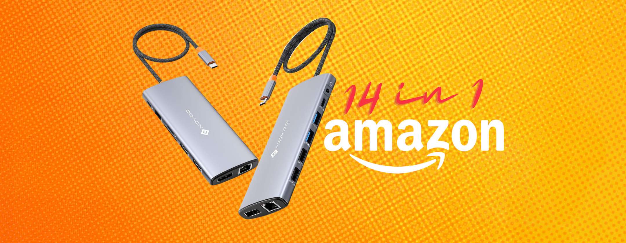 Tantissime porte per il PC con la Docking Station USB-C 14 in 1 (coupon)