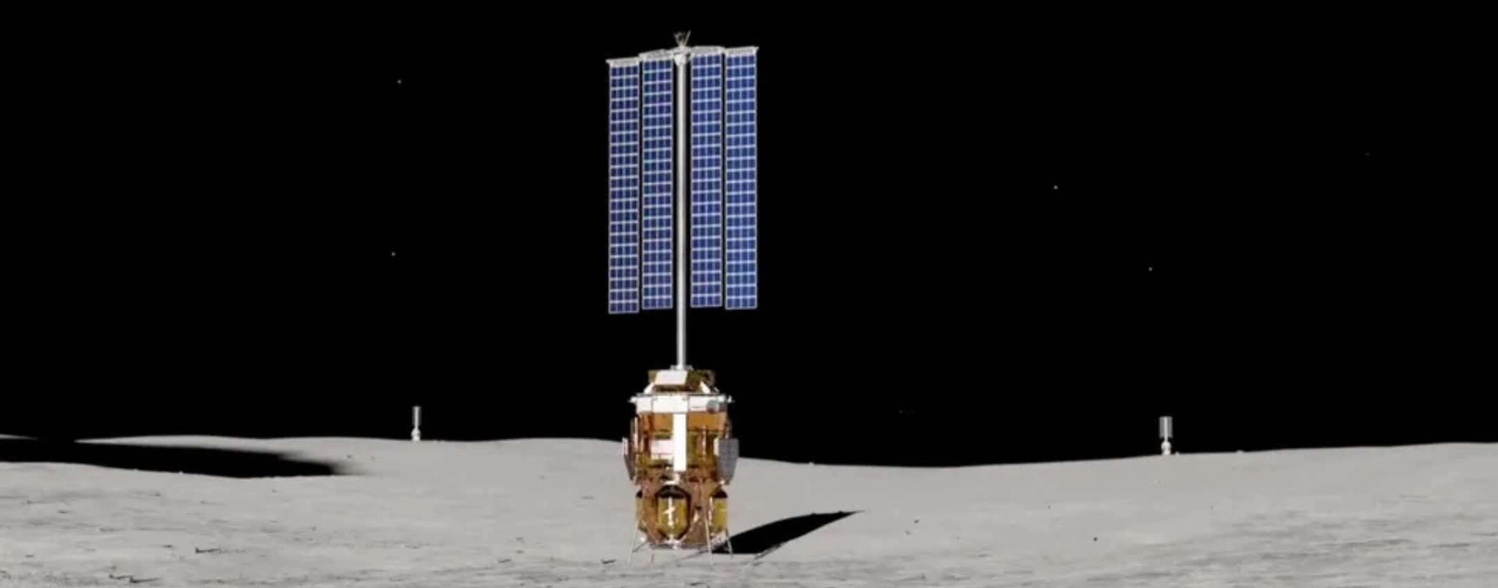 Torre solare di Blue Origin sulla Luna